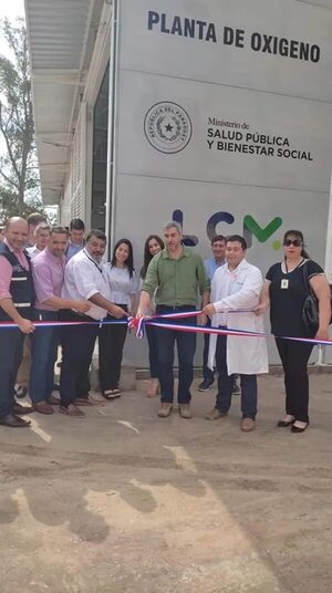 Pilar: Inauguración de planta de oxígeno con fuerte tinte electoral - Nacionales - ABC Color