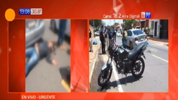 Supuesto motoasaltante muere arrollado - Paraguay.com - Paraguaype.com