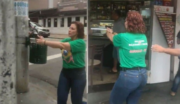 Una diputada de Bolsonaro apuntó con un arma y persiguió a un hombre - Noticiero Paraguay