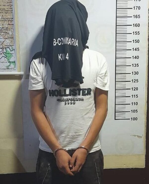 Agredió a su pareja frente a sus hijos