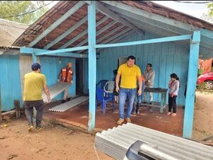 Continúa asistencia a familias afectadas por temporal - Nacionales - ABC Color
