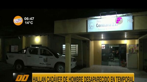 Hallaron el cuerpo de un hombre que fue arrastrado por raudal