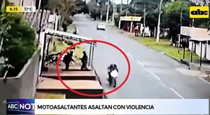 “Motochorros” asaltan con violencia a una mujer en Capiatá