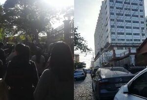 Amenaza de bomba en Palacio de Justicia: Evacuan totalmente el edificio - Megacadena — Últimas Noticias de Paraguay