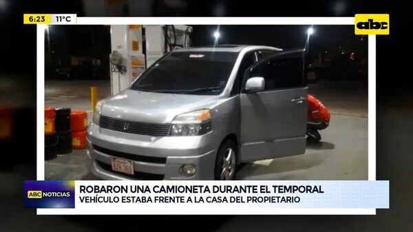 Robaron una camioneta durante el temporal - ABC Noticias - ABC Color