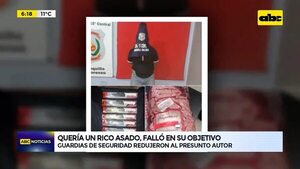 Quería un rico asado, más falló en su objetivo - ABC Noticias - ABC Color
