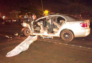 Fallece tercera víctima de brutal choque de automóvil en el km 19 - La Clave