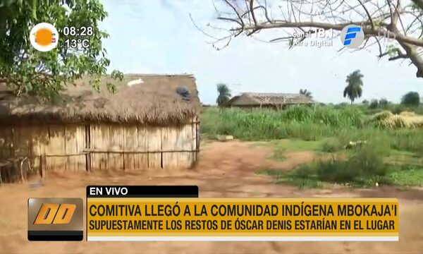 Comitiva llegó a comunidad indígena donde estarían los restos de Óscar Denis | Telefuturo