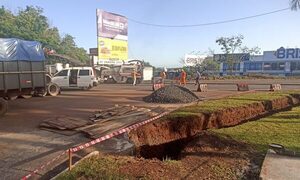 Rehacen trabajo sobre Py 02 debido a inundación tras lluvias