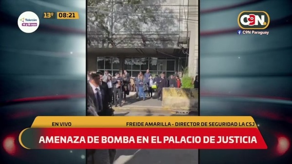 Amenaza de bomba en el Palacio de Justicia - C9N