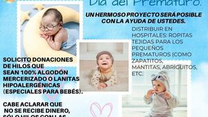 ¡Admirable! Mujeres tejen ropitas para entregar a bebés prematuros internados