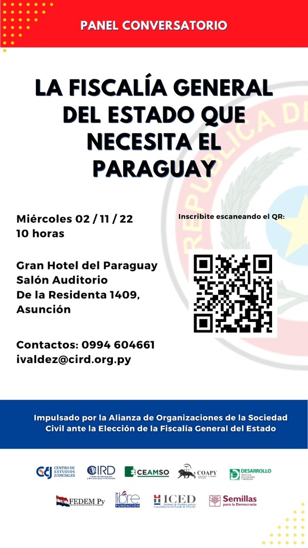 Panel conversatorio "La Fiscalía General del Estado que necesita el Paraguay" - .::Agencia IP::.