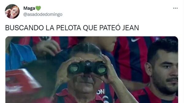 Jean no sacudió las redes del arco, pero sí las redes sociales con memes