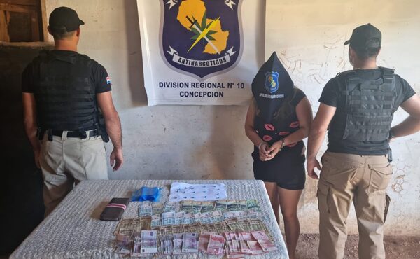 Tras allanamiento, detuvieron a una mujer e incautaron varias dosis de crack en Concepción - Megacadena — Últimas Noticias de Paraguay