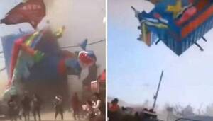 Crónica / El viento tavyra’i hizo volar un “globo loco” ¡con chicos adentro!