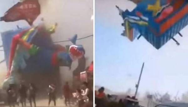 Crónica / El viento tavyra’i hizo volar un “globo loco” ¡con chicos adentro!