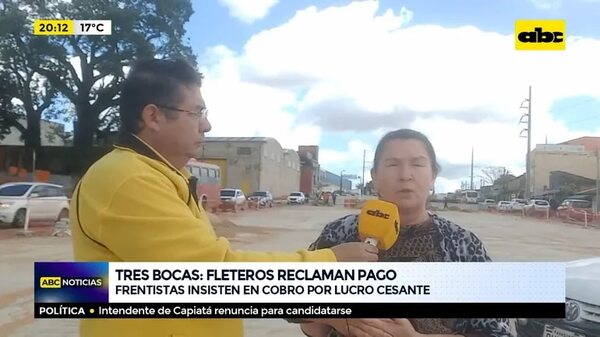 Tres Bocas: Fleteros reclaman pago - ABC Noticias - ABC Color