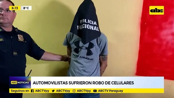 Automovilistas sufrieron robo de celulares - ABC Noticias - ABC Color