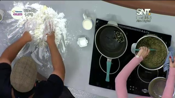 Bloque Cocina de la Mañana de Cada Día: "Mbeju con Cocido" - SNT