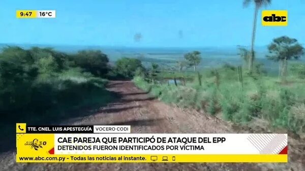 Cae pareja que participó de ataque del EPP - ABC Noticias - ABC Color