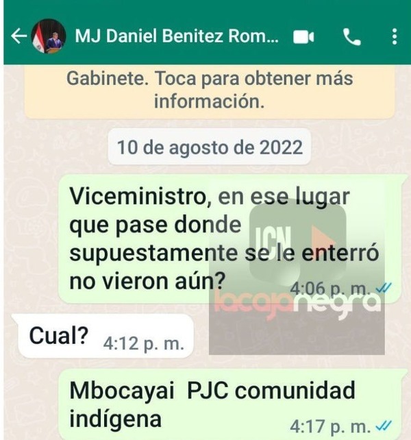 Nuevos mensajes revelan que actual ministro también sabía sobre Oscar Denis - ADN Digital