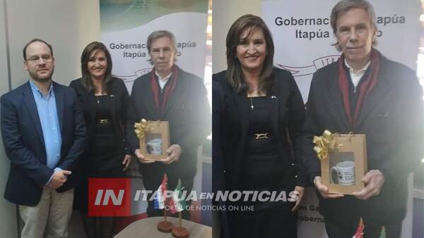 DIPLOMÁTICOS ARGENTINOS VISITARON GOBERNACIÓN DE ITAPÚA