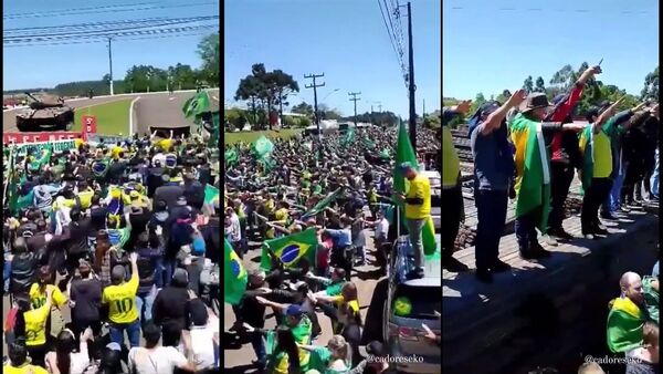 Brasil: Bolsonaristas hacen saludo nazi frente a un cuartel