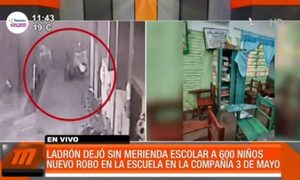 Ladrón dejó sin merienda escolar a 600 niños - Paraguaype.com