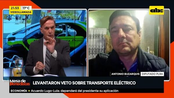 Levantaron veto sobre transporte eléctrico - Mesa de Periodistas - ABC Color