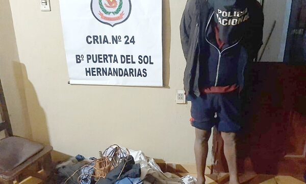 Cae detenido ratero que mantenía en zozobra a vecinos de diferentes barrios de Hernandarias – Diario TNPRESS