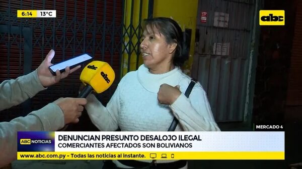 Denuncian presunto desalojo ilegal en Mercado 4 - ABC Noticias - ABC Color
