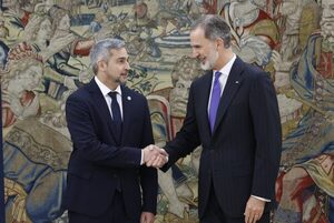 Encuentro con el Rey Felipe VI marca inicio de la visita oficial de Mario Abdo Benítez a España