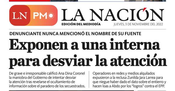 La Nación / LN PM: edición mediodía del 3 de noviembre