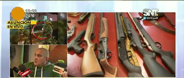 Exmilitar tiene un arsenal en casa - SNT