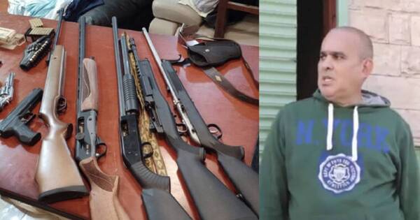 La Nación / Tras denuncias de vecinos, la Policía halló arsenal en vivienda de un exmilitar en Asunción