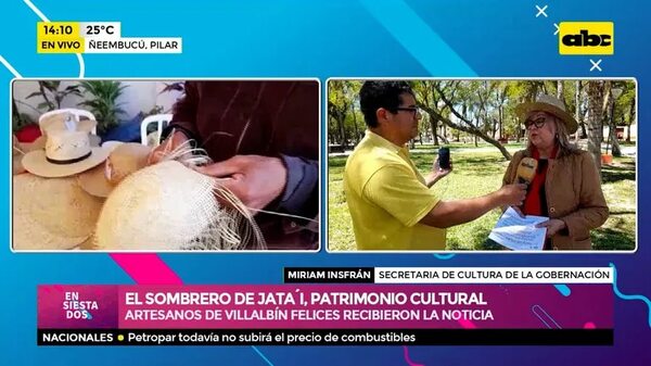 Declaran patrimonio cultural al sombrero Jata’i - Ensiestados - ABC Color