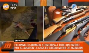 Hombre que atemorizaba a vecinos no será detenido - Paraguaype.com