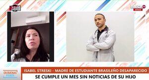 Madre de estudiante brasileño desaparecido se reunió con el ministro del Interior y la fiscal general - Megacadena — Últimas Noticias de Paraguay