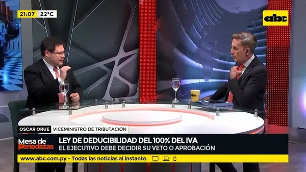 Ley de deducibilidad del 100% del iva - Mesa de Periodistas - ABC Color