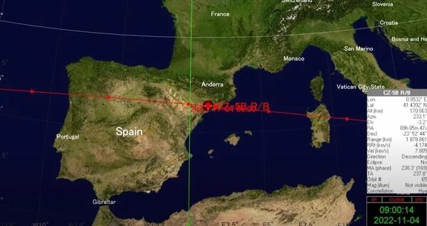 Restos de un cohete chino regresan a la atmósfera sobre el Pacífico - Mundo - ABC Color