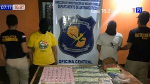 Detienen a presuntos distribuidores de cocaína en Ybycuí
