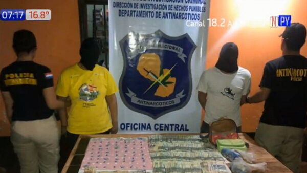Detienen a presuntos distribuidores de cocaína en Ybycuí