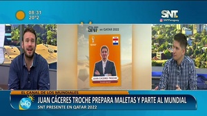 Trasmisión de lujo en el SNT: Juan Cáceres Troche irá a Qatar 2022 - SNT