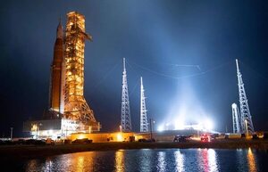 Cohete de la misión Artemis se instala en la plataforma de lanzamiento - Ciencia - ABC Color