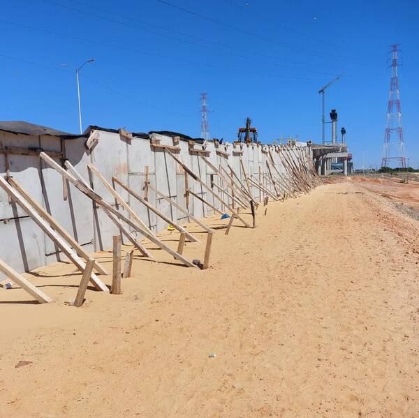 Puente Héroes del Chaco: preparan colocación del primer atirantado