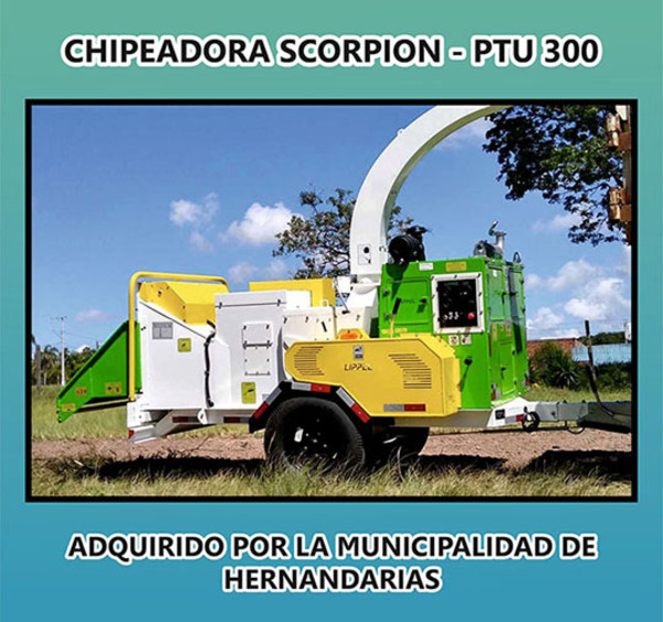 Empresa que vendió máquina chipeadora a comuna de Hernandarias aclara que capacidad es mayor a la de Santa Rita | DIARIO PRIMERA PLANA