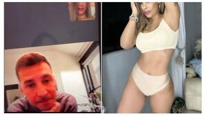 Reapareció Jonathan Fabbro en videollamada con Larissa Riquelme