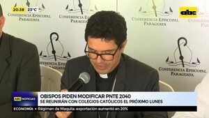 Obispos piden modificar PNTE 2040 - ABC Noticias - ABC Color