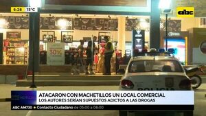 Atacaron con machetillos un local comercial - ABC Noticias - ABC Color