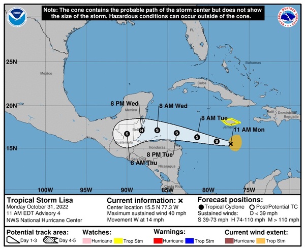 Belice espera restaurar los servicios de luz y agua este fin de semana, tras el paso de Lisa - MarketData
